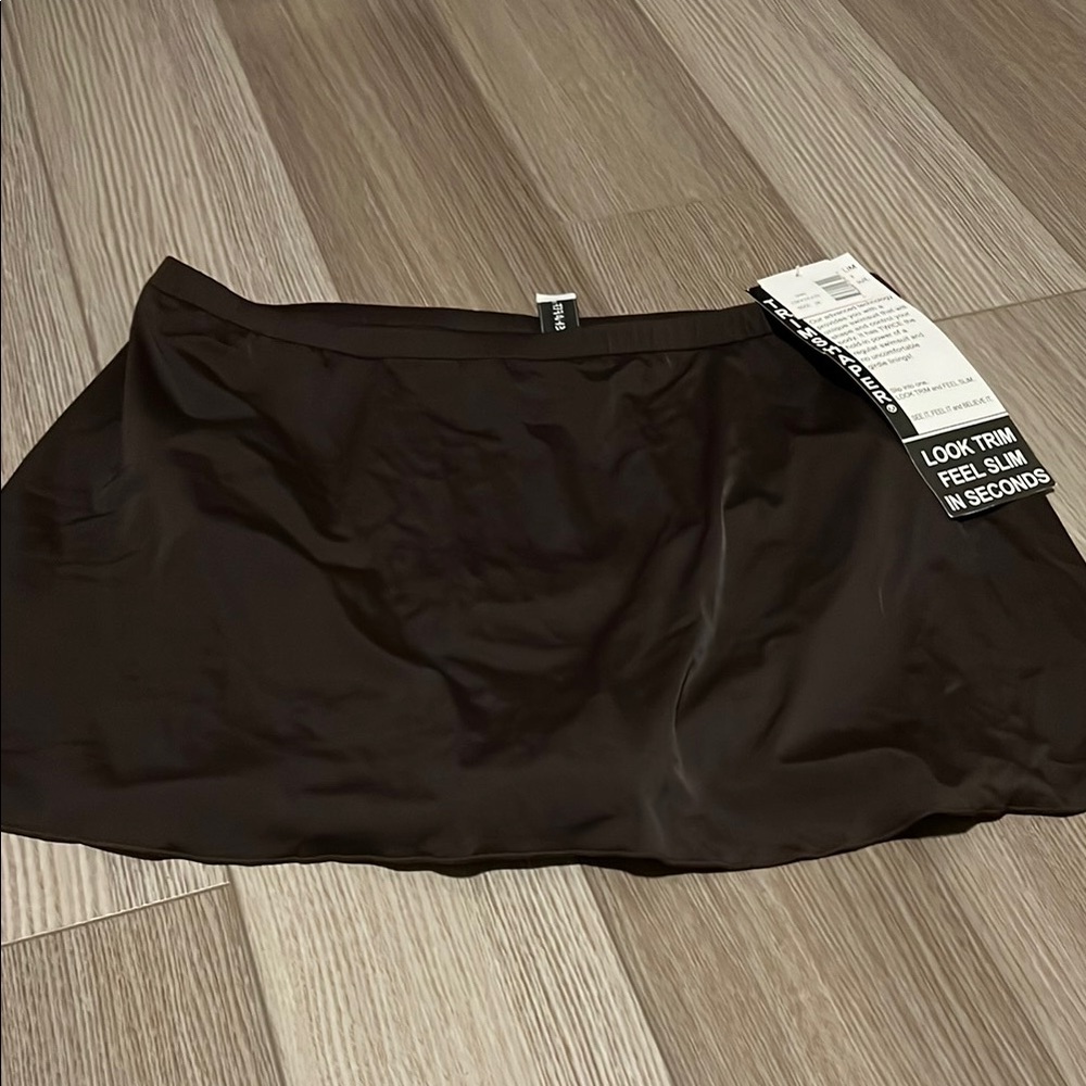 Brown swim skort